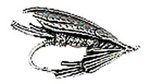 Just Fish Pewter Salmon Fly Lapel Pin